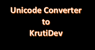 Unicode to Krutidev Converter